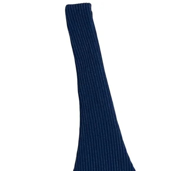 NWT Beach Riot Mackenzie-Heidi Color Block Bikini Top in Blue - Size Medium - Picture 6 of 11